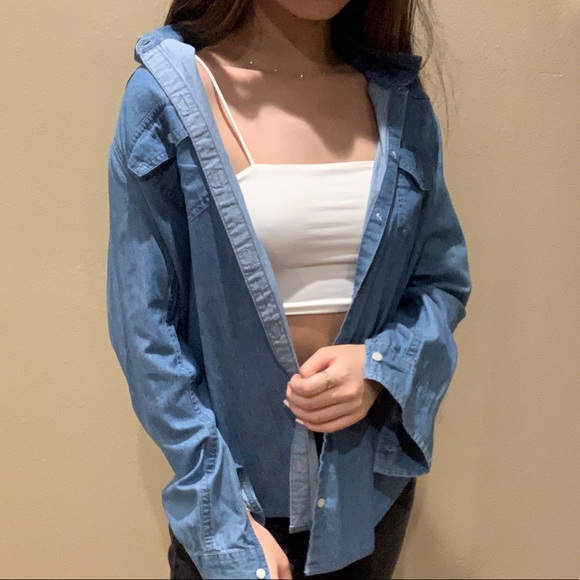 Hollister Blue Denim Overshirt - Picture 3 of 4